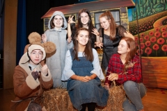 Students from the Assumption Grammar School, Ballynahinch, are performing in The Wizard of Oz in the school on the 16,17 and 18 of October. From left are, Lucia Orsi (the Lion), Olivia Magorrian (the Tin Man), Anna Moore (Dorothy), Eimear Holly (Wicked Witch), Lia Mullan (Wicked Witch) and Orlagh Murnin (the Scarecrow). P07-09-10-19